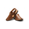 Round Shaped Chappals – Folded Leather upper – soft inner – Charsadda sole – F-45 (Rust)