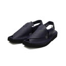 Kaptaan Leather Chappal – Grain Leather Folded Upper – Heel Sole – F-40 (Navy) Full Leather Handmade